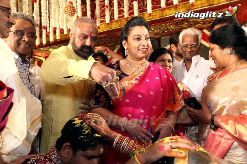 Celebs @ Kodi Ramakrishna Daughter Pravallika Wedding Photos