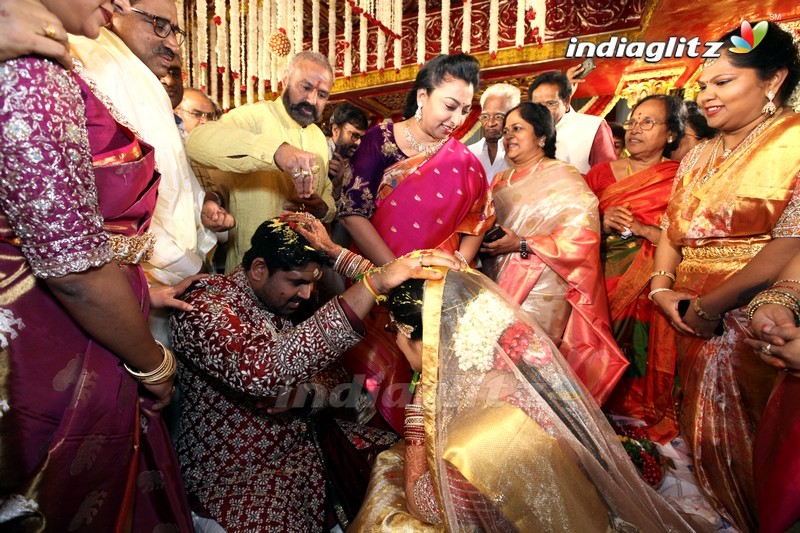 Celebs @ Kodi Ramakrishna Daughter Pravallika Wedding Photos