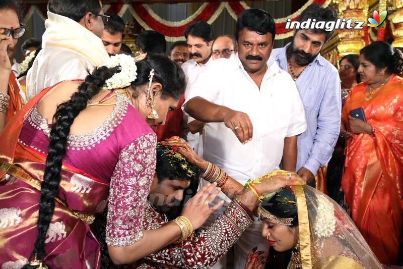 Celebs @ Kodi Ramakrishna Daughter Pravallika Wedding Photos