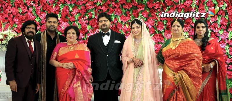 Celebs @ Simbu's Brother TR Kuralarasan Wedding Reception