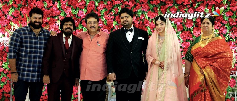 Celebs @ Simbu's Brother TR Kuralarasan Wedding Reception