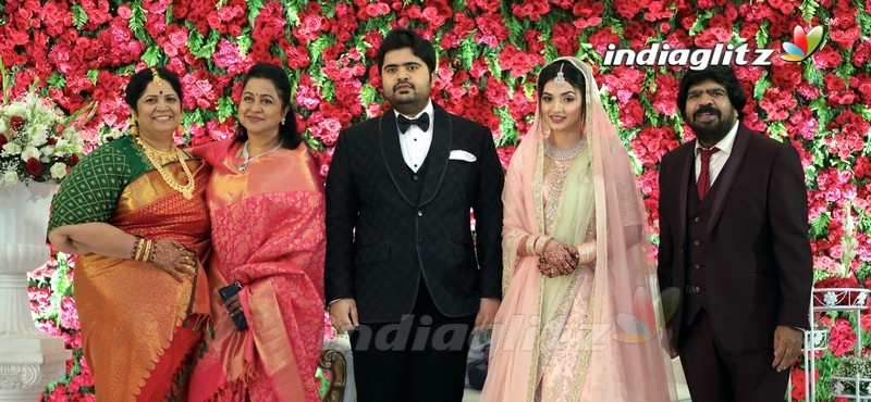 Celebs @ Simbu's Brother TR Kuralarasan Wedding Reception