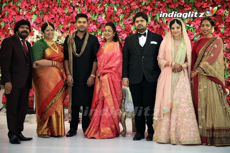 Celebs @ Simbu's Brother TR Kuralarasan Wedding Reception