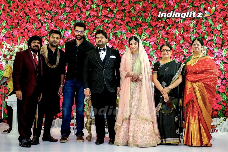 Celebs @ Simbu's Brother TR Kuralarasan Wedding Reception