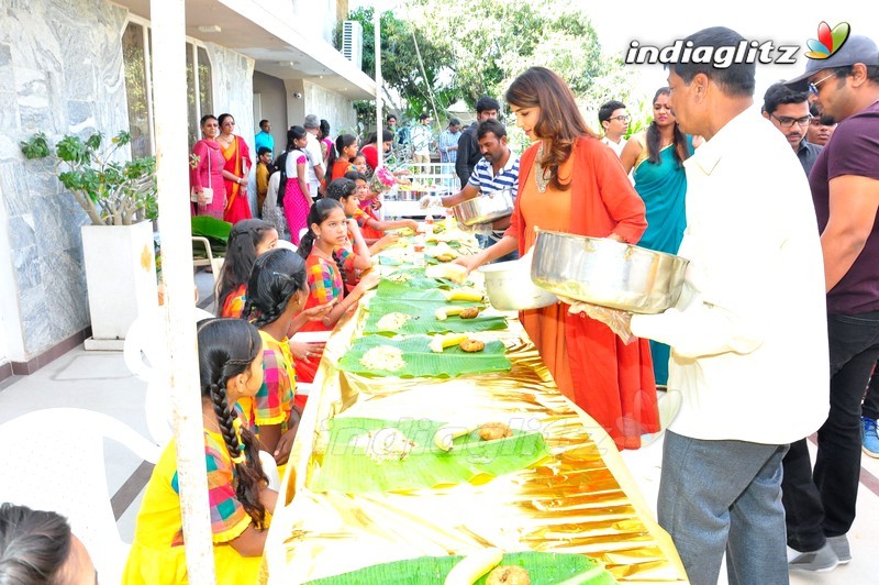 Lakshmi Manchu Celebrates Sankranthi with Govt Schools Kids