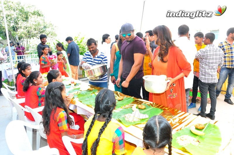 Lakshmi Manchu Celebrates Sankranthi with Govt Schools Kids