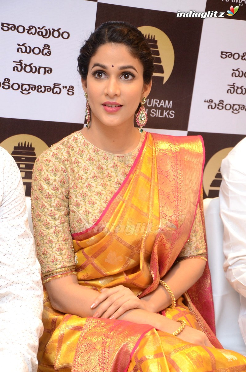 Lavanya Tripathi Launches Kanchipuram Kamakshi Silks