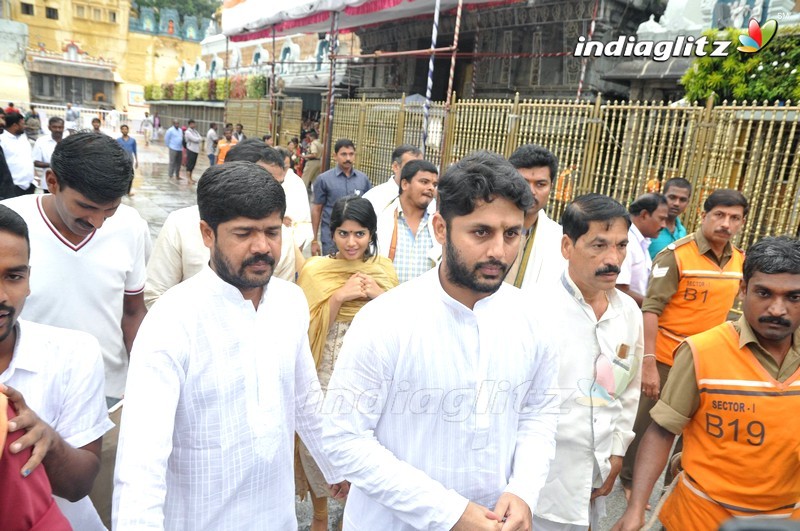 'LIE' Movie Team At Tirumala