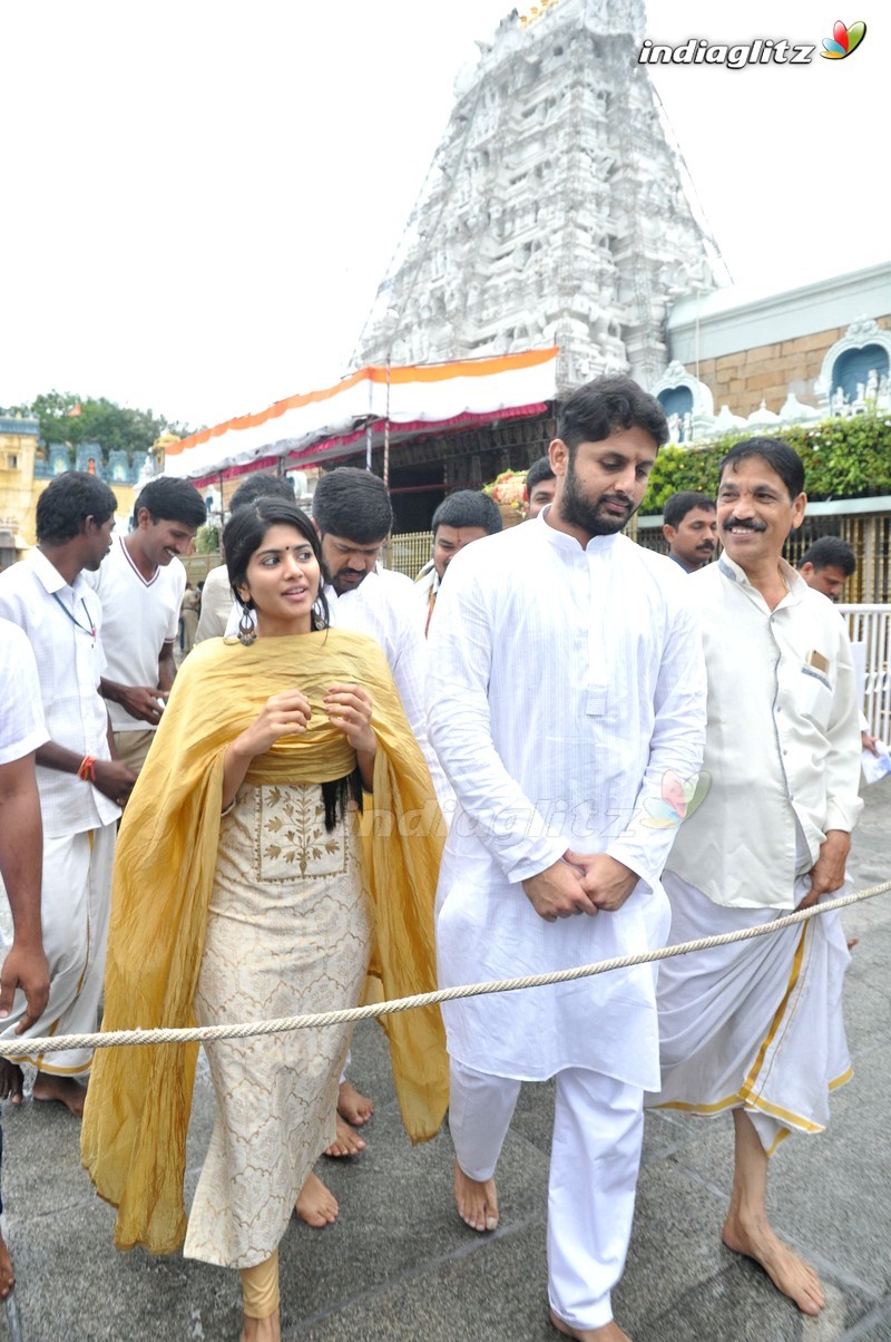 'LIE' Movie Team At Tirumala