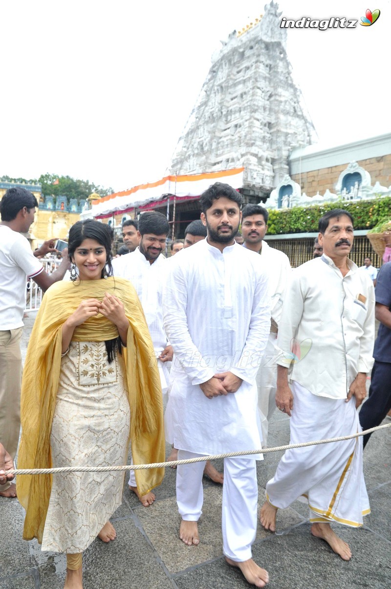 'LIE' Movie Team At Tirumala