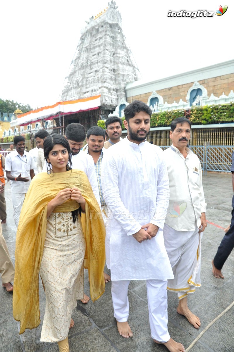 'LIE' Movie Team At Tirumala