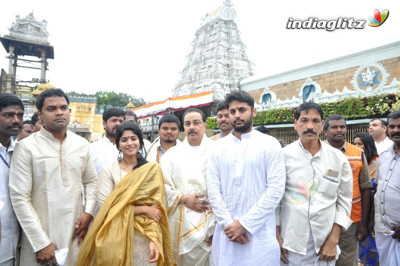 'LIE' Movie Team At Tirumala