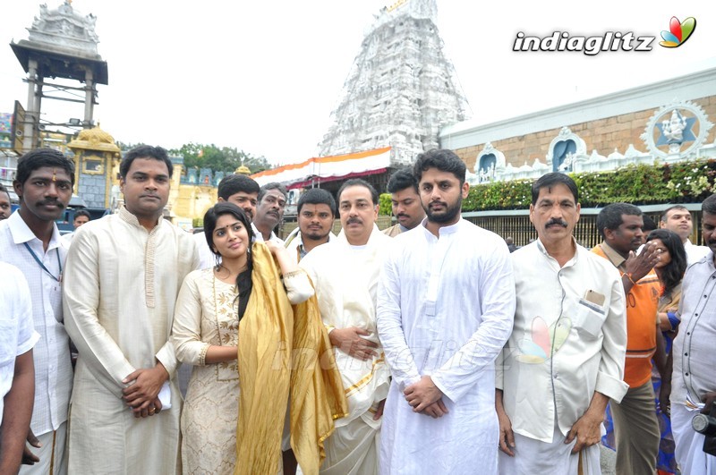 'LIE' Movie Team At Tirumala