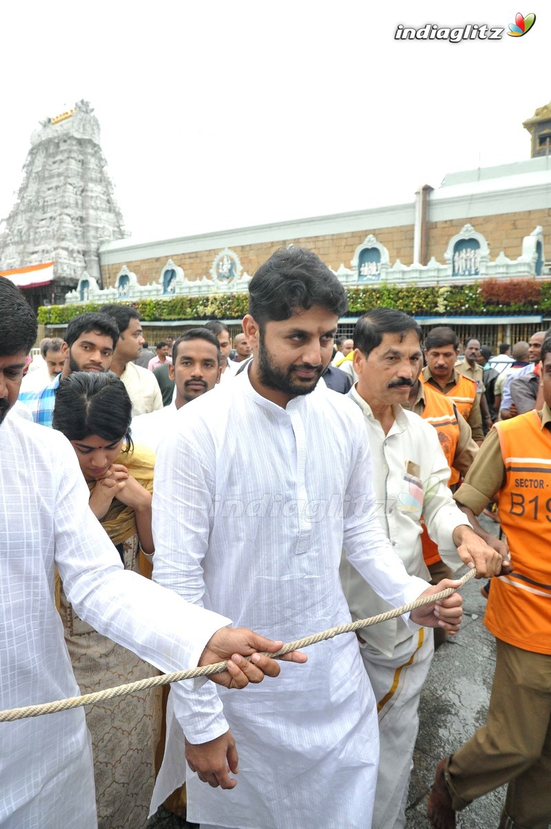 'LIE' Movie Team At Tirumala