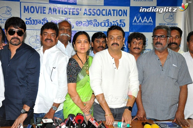 Maa Association Press Meet For Sri Reddy