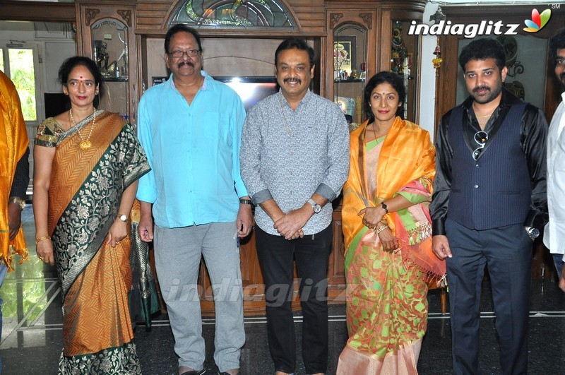 MAA President Naresh Meets Krishna & Krishnam Raju