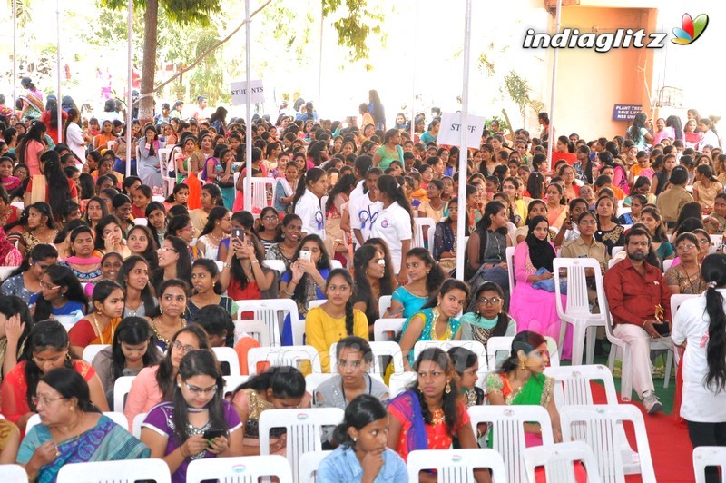 'Manasuku Nachindi' Team @ Kasturba Gandhi Degree & PG College for Women