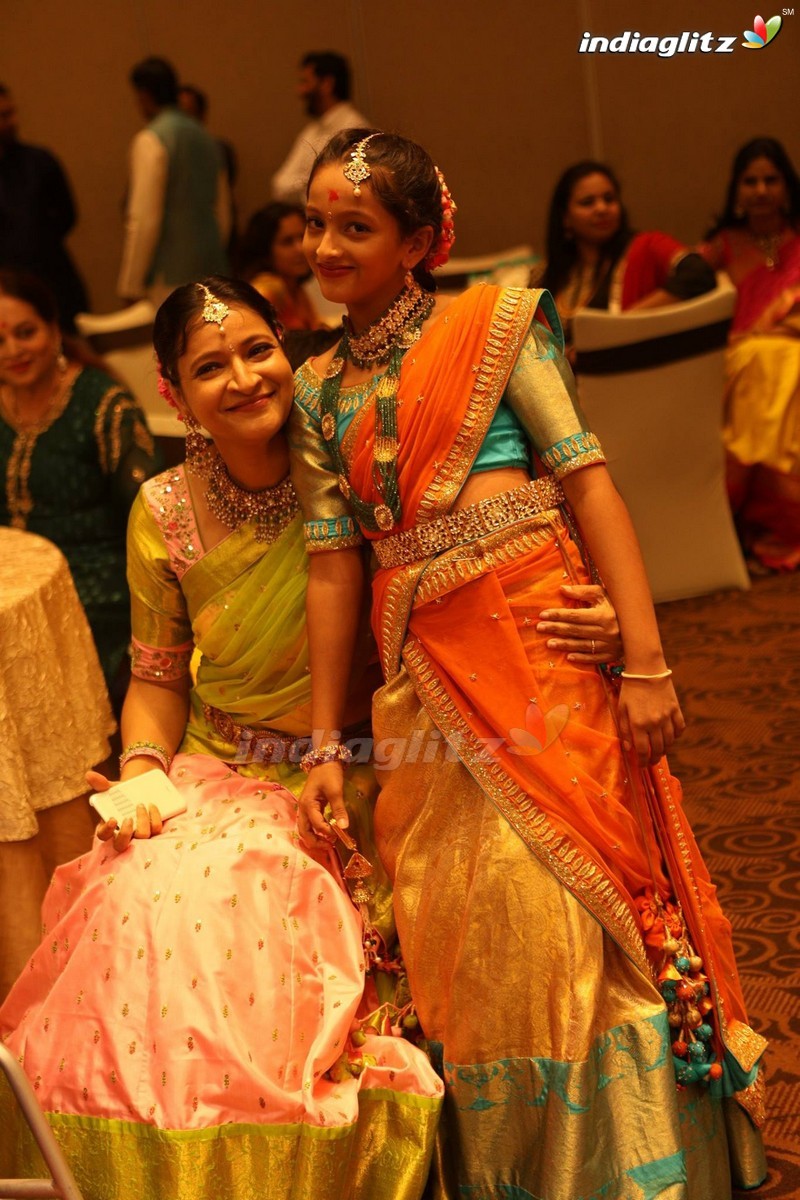 Mahesh Babu Family @ Manjula's Daughter Half Saree Function