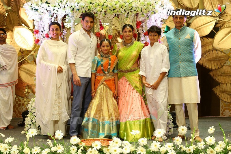 Mahesh Babu Family @ Manjula's Daughter Half Saree Function