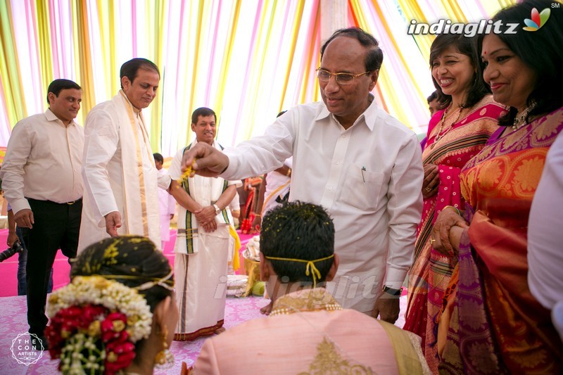 Celebs @ Lahari Manohar Naidu's Son Wedding