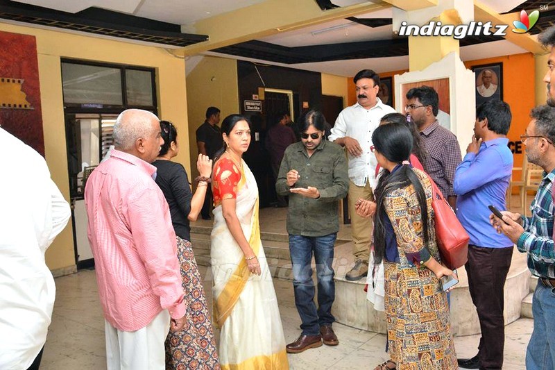 Pawan Kalyan, Allu Arjun @ Film Chamber