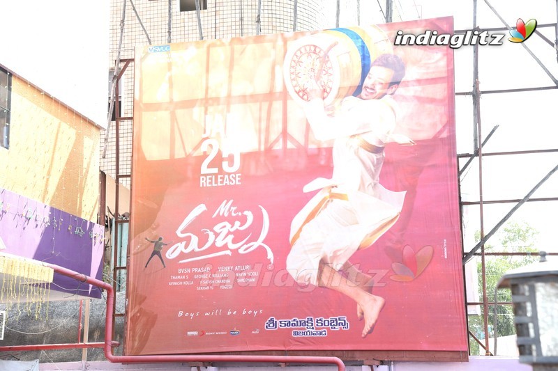 'Mr Majnu' Team Sailaja Theater at Vijayawada