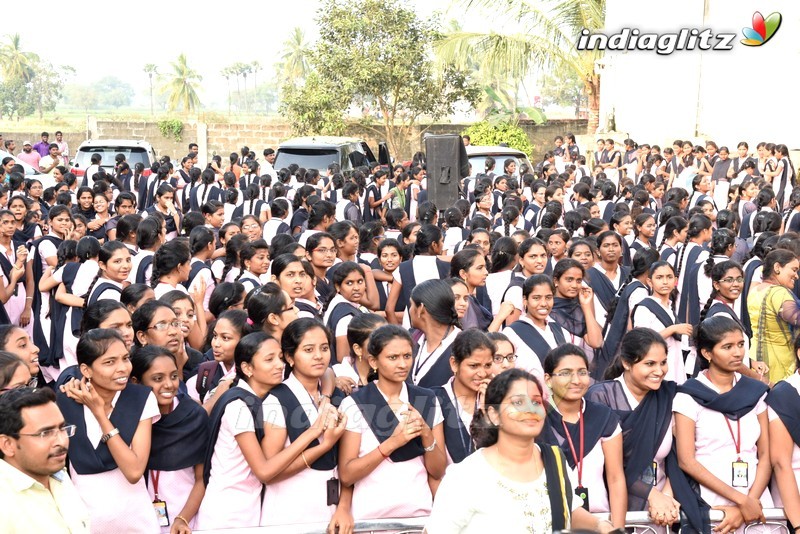 Mr Majnu Team @ Ashoka Theater, Rajahmundry & ISTS College