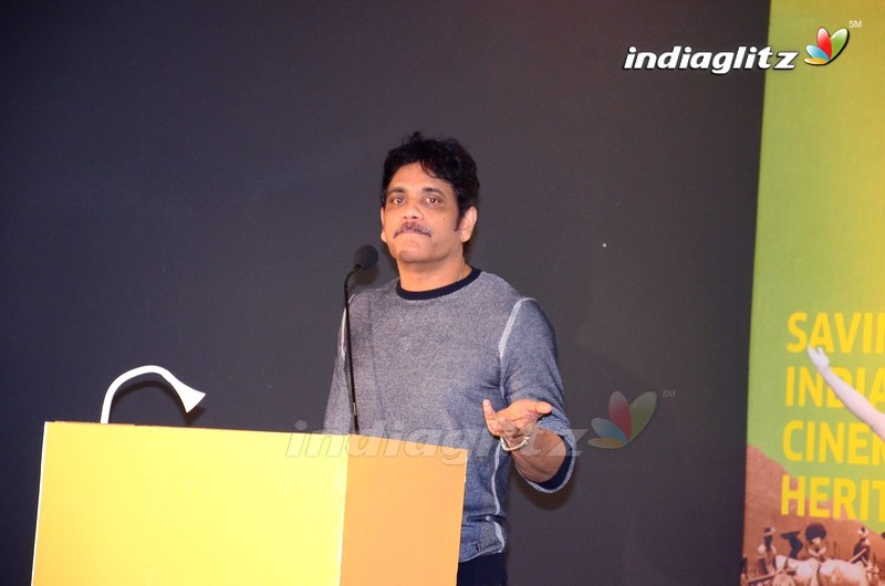 Nagarjuna & Amala Launches 5th Film Preservation & Restoration Work Shop Indai 2019 Poster