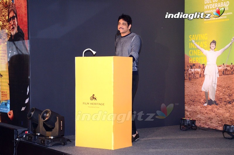 Nagarjuna & Amala Launches 5th Film Preservation & Restoration Work Shop Indai 2019 Poster