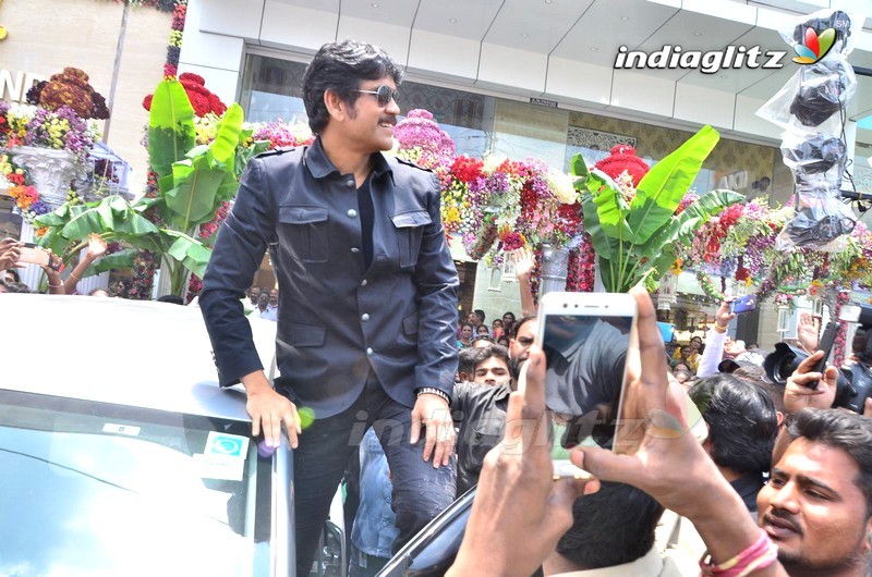 Nagarjuna & Raashi Khanna @ South India Shopping Mall Inauguration