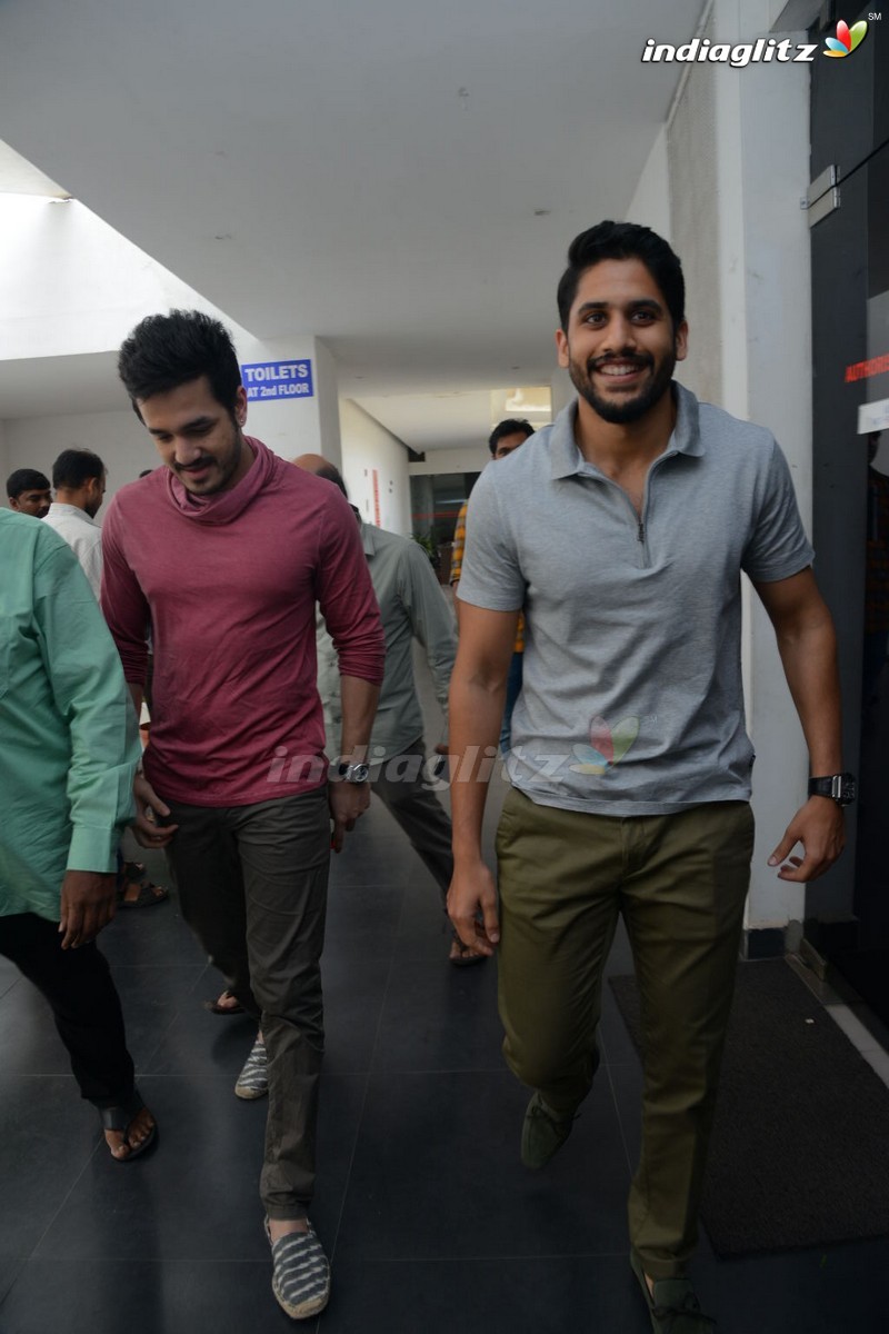 Akhil, Naga Chaitanya Launches Nagarjuna's Postal Stamp