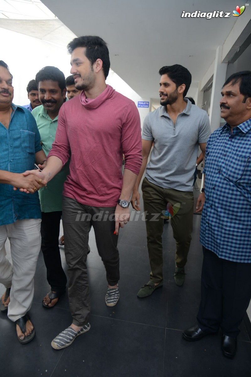 Akhil, Naga Chaitanya Launches Nagarjuna's Postal Stamp