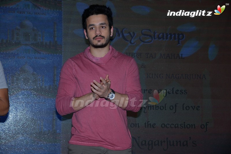 Akhil, Naga Chaitanya Launches Nagarjuna's Postal Stamp