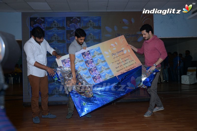 Akhil, Naga Chaitanya Launches Nagarjuna's Postal Stamp