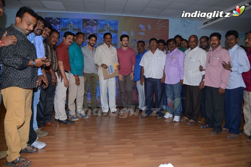 Akhil, Naga Chaitanya Launches Nagarjuna's Postal Stamp