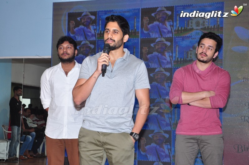 Akhil, Naga Chaitanya Launches Nagarjuna's Postal Stamp