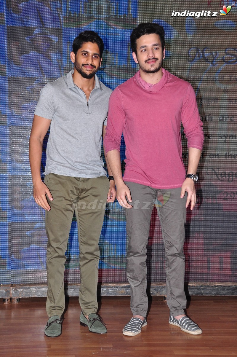 Akhil, Naga Chaitanya Launches Nagarjuna's Postal Stamp