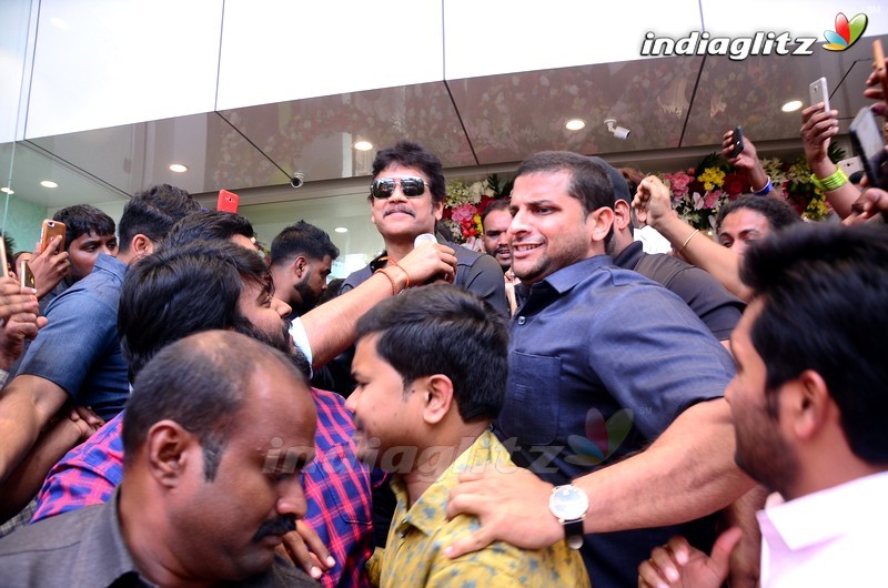 Nagarjuna & Akhil Launches South Indian Shopping Mall @ Abids