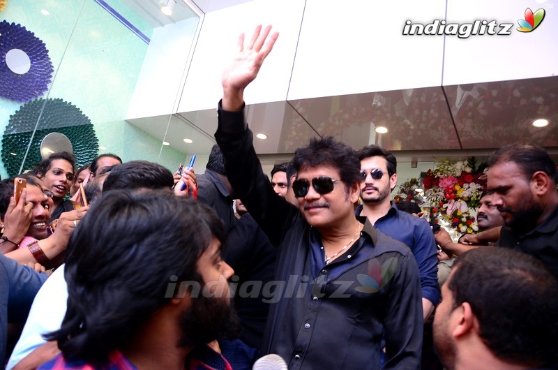 Nagarjuna & Akhil Launches South Indian Shopping Mall @ Abids