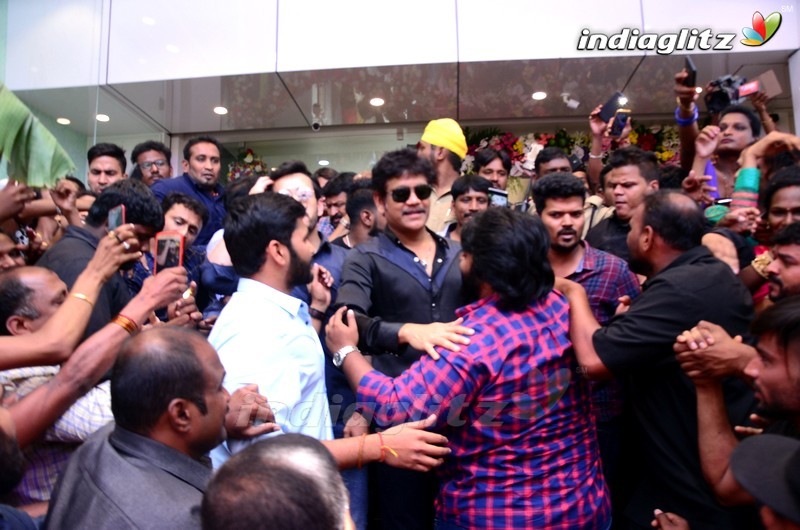 Nagarjuna & Akhil Launches South Indian Shopping Mall @ Abids