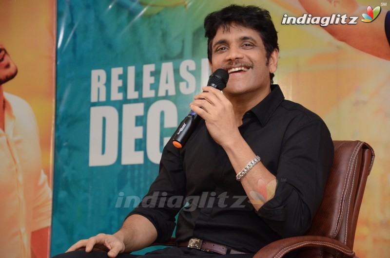 Nagarjuna @ 'Hello' Press Meet