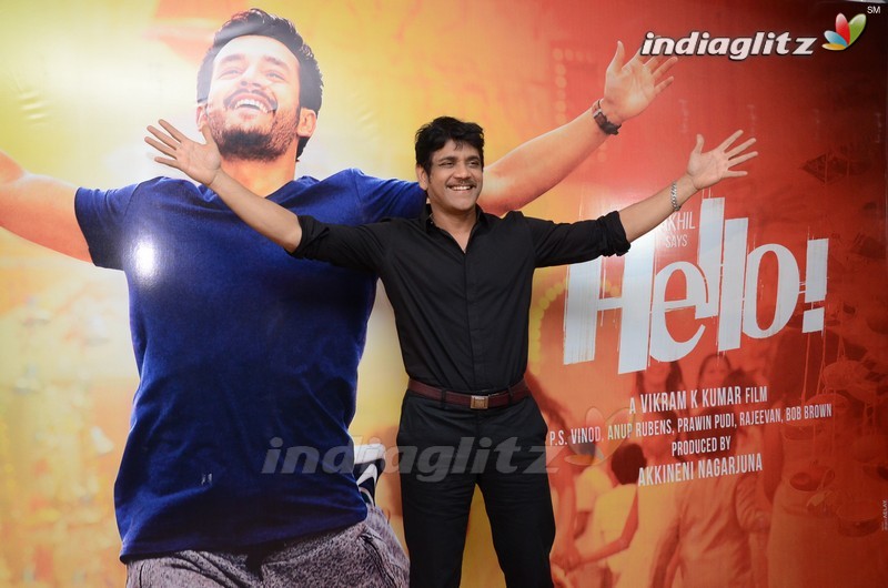 Nagarjuna @ 'Hello' Press Meet