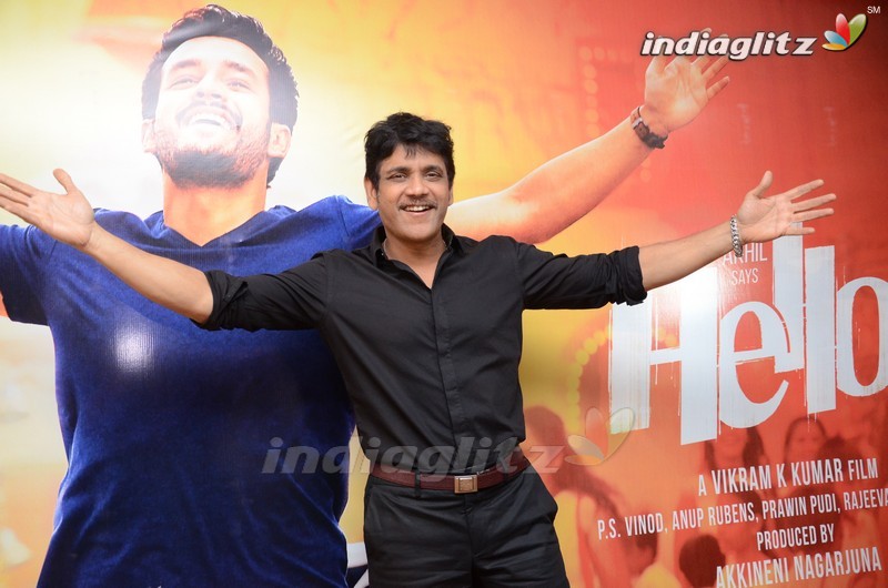 Nagarjuna @ 'Hello' Press Meet