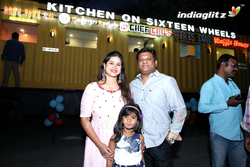 Nikhil Launches Kitchen On Sixteen Wheels Food Truck at Gachibowli