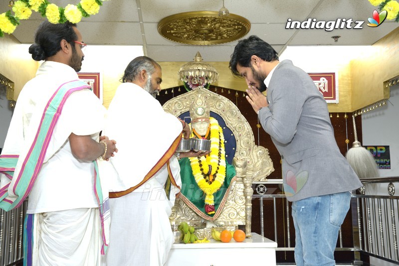 Nikhil Visited Sai Datta Matam In USA