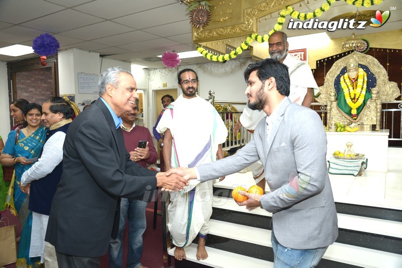 Nikhil Visited Sai Datta Matam In USA