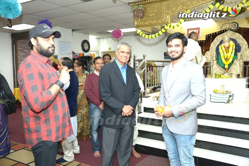 Nikhil Visited Sai Datta Matam In USA