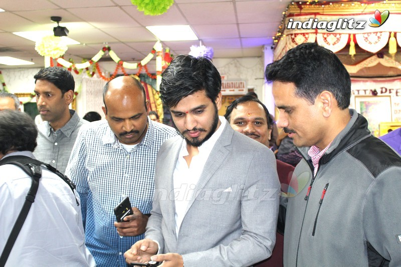 Nikhil Visited Sai Datta Matam In USA