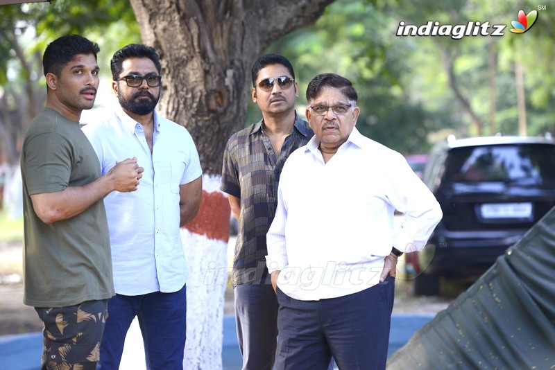 'Naa Peru Surya' On Location