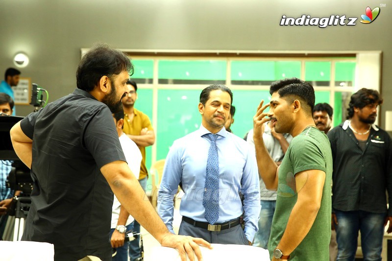 'Naa Peru Surya' On Location